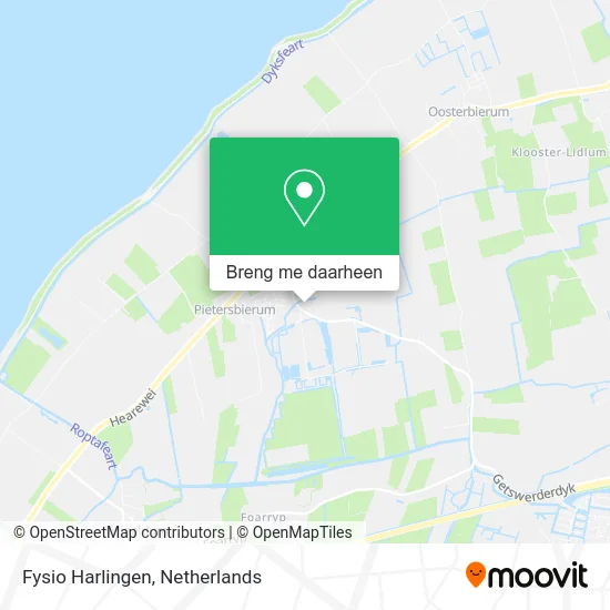 Fysio Harlingen kaart