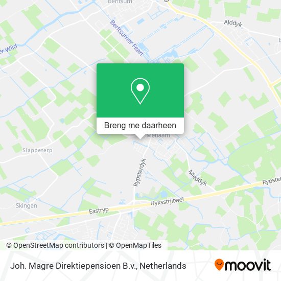 Joh. Magre Direktiepensioen B.v. kaart