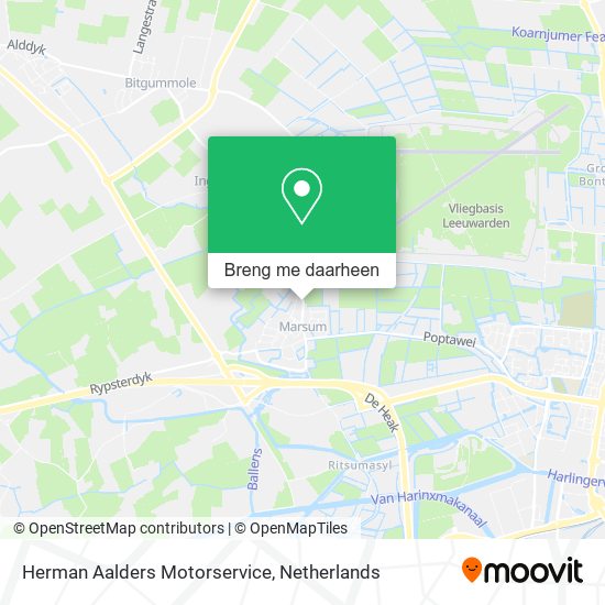Herman Aalders Motorservice kaart