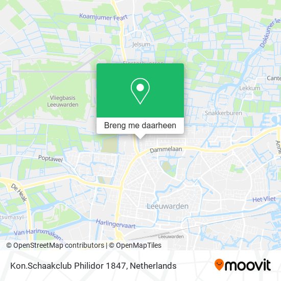 Kon.Schaakclub Philidor 1847 kaart