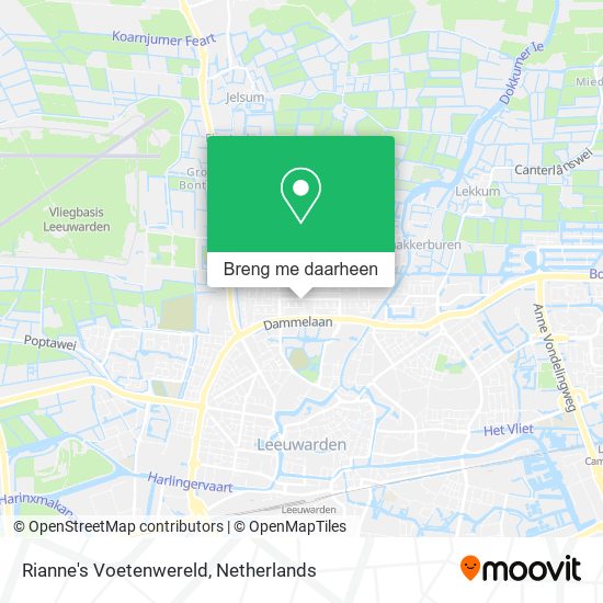 Rianne's Voetenwereld kaart