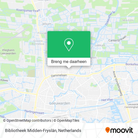 Bibliotheek Midden-Fryslân kaart
