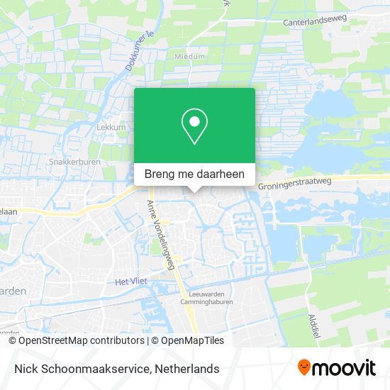 Nick Schoonmaakservice kaart