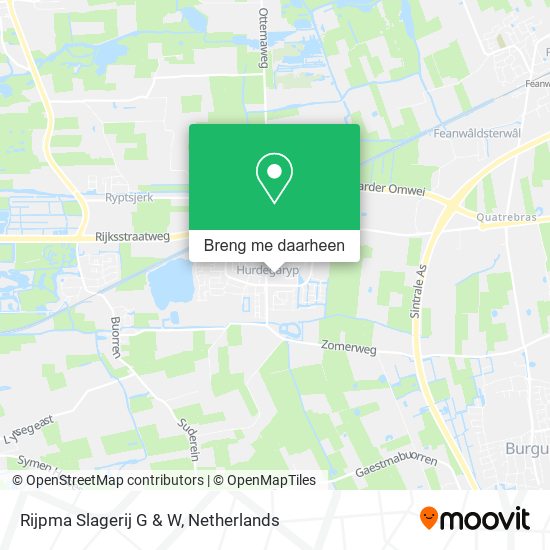 Rijpma Slagerij G & W kaart