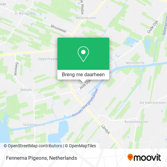 Fennema Pigeons kaart