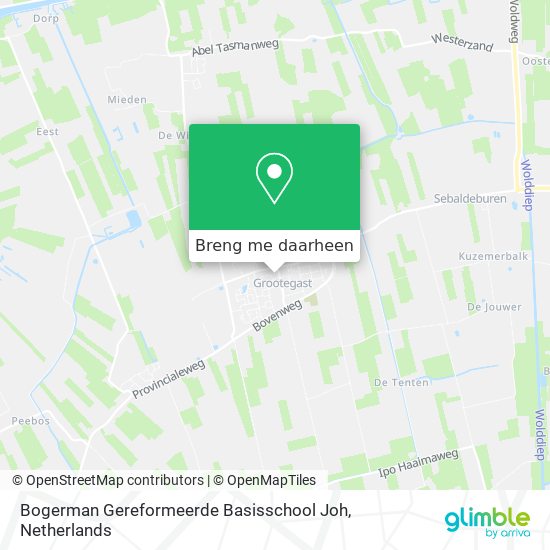 Bogerman Gereformeerde Basisschool Joh kaart