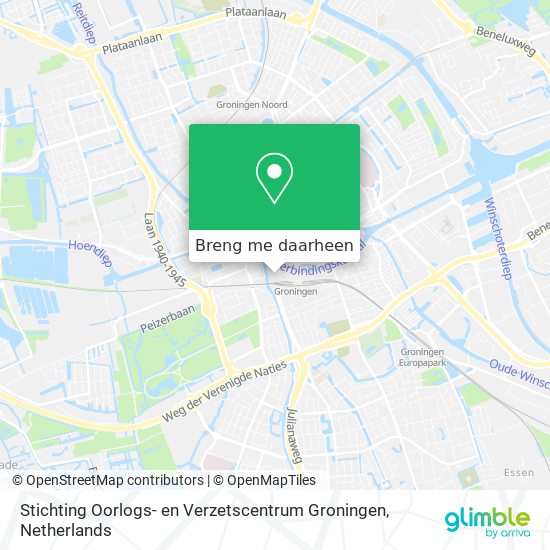 Stichting Oorlogs- en Verzetscentrum Groningen kaart