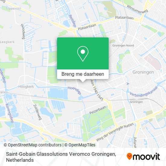 Saint-Gobain Glassolutions Veromco Groningen kaart