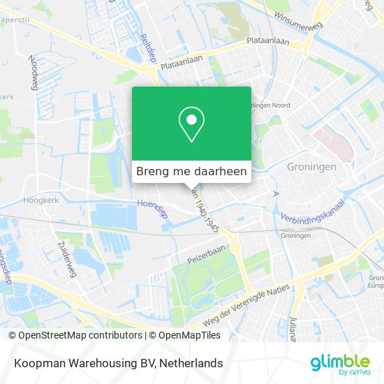 Koopman Warehousing BV kaart