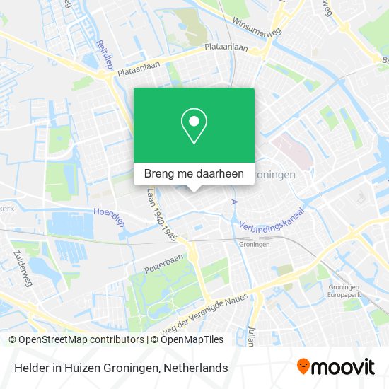 Helder in Huizen Groningen kaart