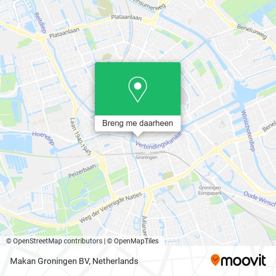 Makan Groningen BV kaart