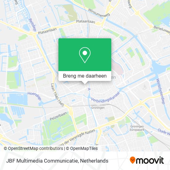 JBF Multimedia Communicatie kaart