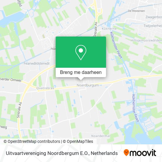 Uitvaartvereniging Noordbergum E.O. kaart