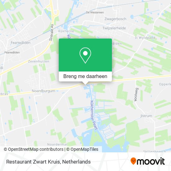 Restaurant Zwart Kruis kaart