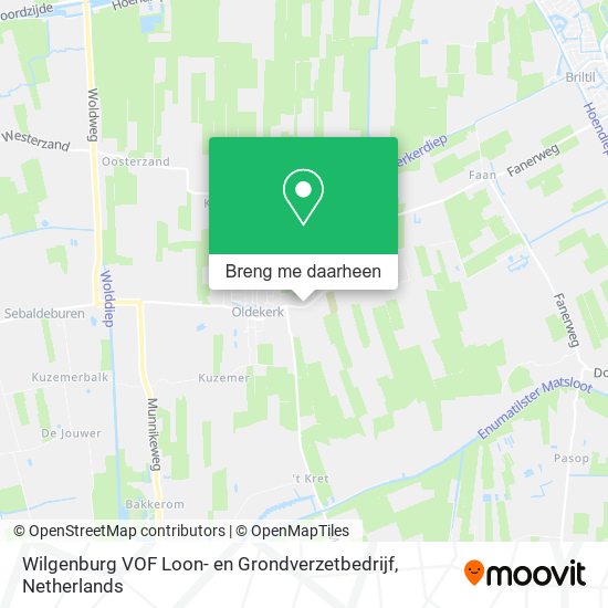 Wilgenburg VOF Loon- en Grondverzetbedrijf kaart