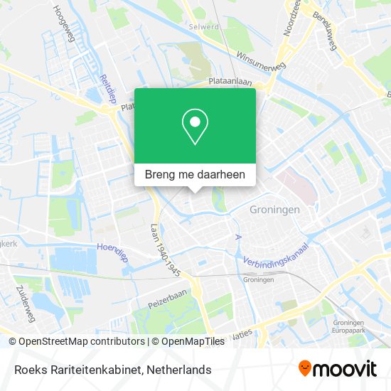 Roeks Rariteitenkabinet kaart