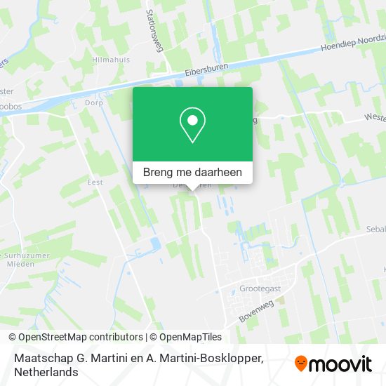 Maatschap G. Martini en A. Martini-Bosklopper kaart