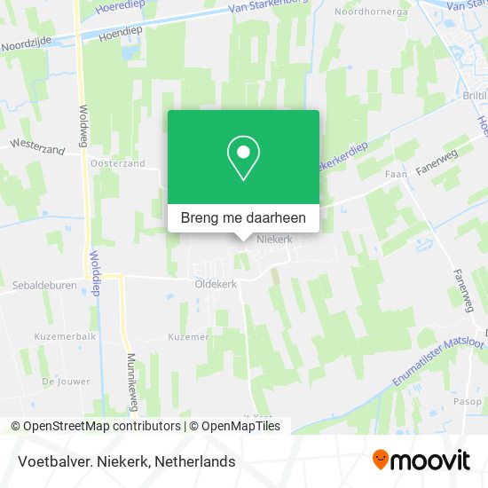 Voetbalver. Niekerk kaart