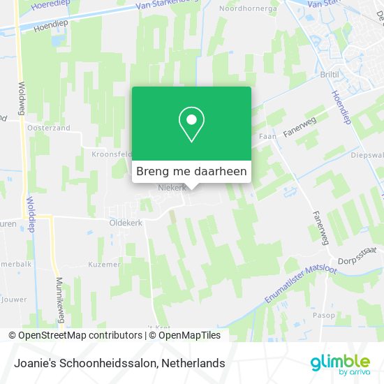 Joanie's Schoonheidssalon kaart