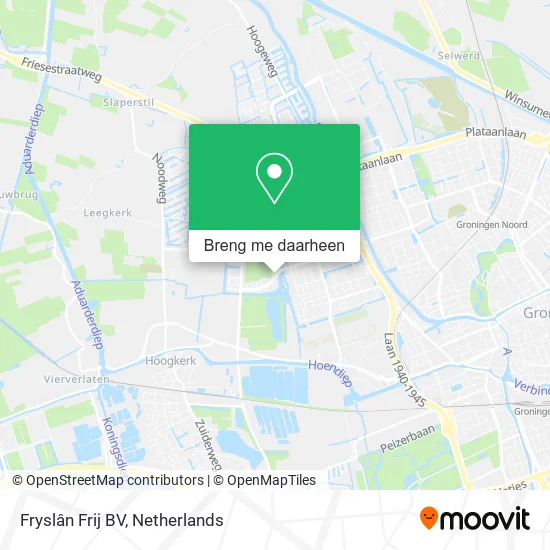 Fryslân Frij BV kaart