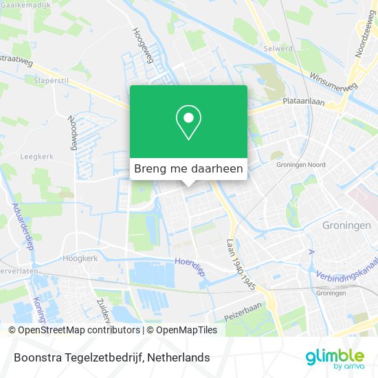 Boonstra Tegelzetbedrijf kaart