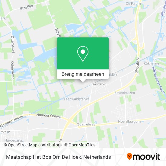 Maatschap Het Bos Om De Hoek kaart