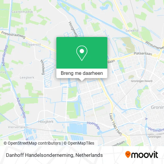 Danhoff Handelsonderneming kaart