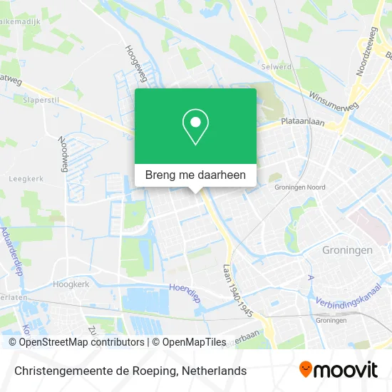 Christengemeente de Roeping kaart
