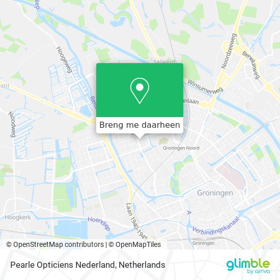 Pearle Opticiens Nederland kaart