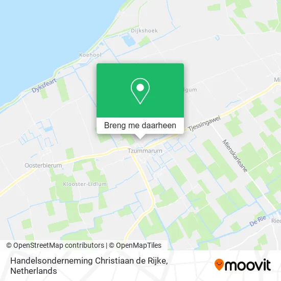 Handelsonderneming Christiaan de Rijke kaart