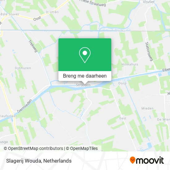 Slagerij Wouda kaart