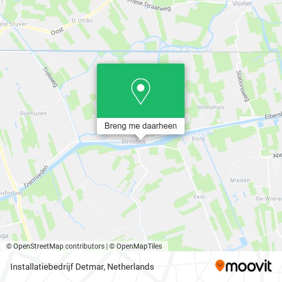 Installatiebedrijf Detmar kaart