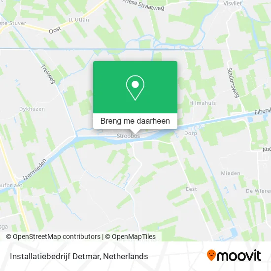 Installatiebedrijf Detmar kaart