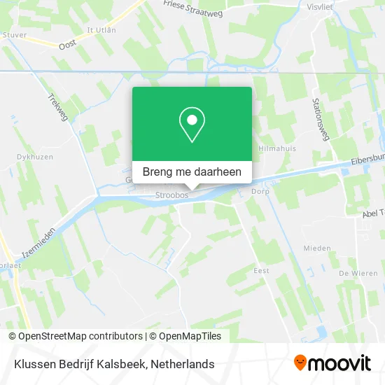 Klussen Bedrijf Kalsbeek kaart