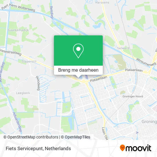 Fiets Servicepunt kaart