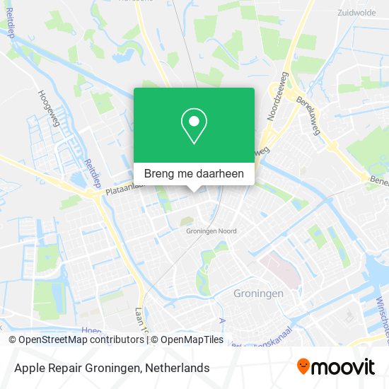 Apple Repair Groningen kaart