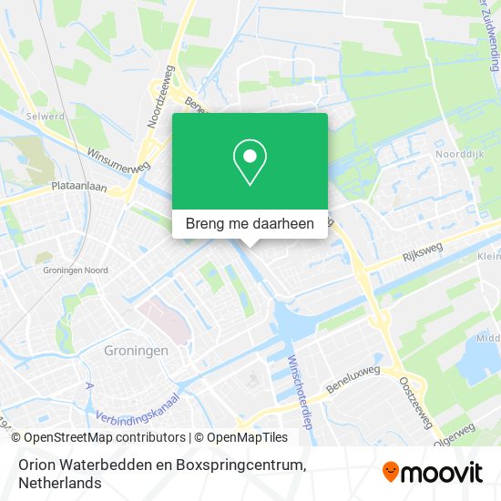 Orion Waterbedden en Boxspringcentrum kaart