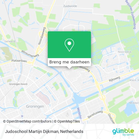 Judoschool Martijn Dijkman kaart