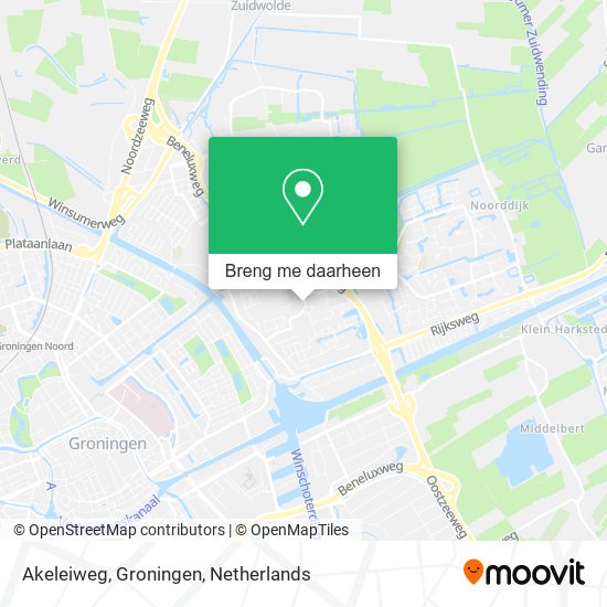 Akeleiweg, Groningen kaart