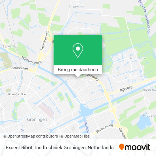 Excent Ribôt Tandtechniek Groningen kaart