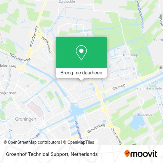 Groenhof Technical Support kaart