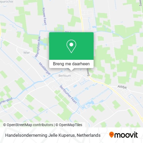 Handelsonderneming Jelle Kuperus kaart