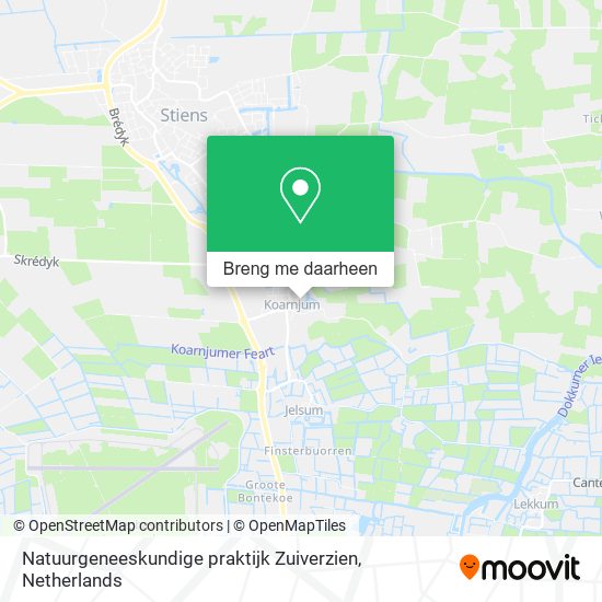 Natuurgeneeskundige praktijk Zuiverzien kaart