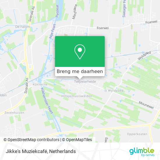 Jikke's Muziekcafé kaart