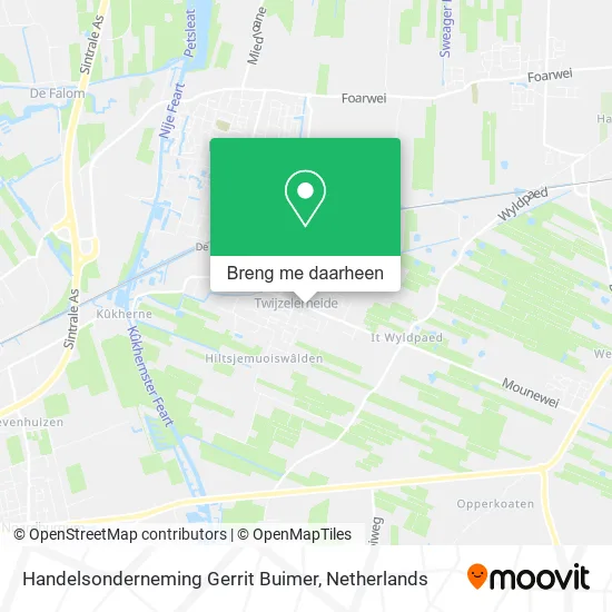 Handelsonderneming Gerrit Buimer kaart