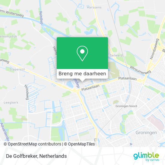 De Golfbreker kaart