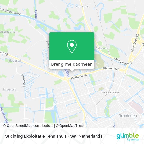 Stichting Exploitatie Tennishuis - Set kaart