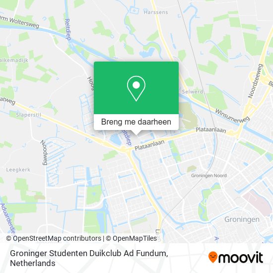 Groninger Studenten Duikclub Ad Fundum kaart