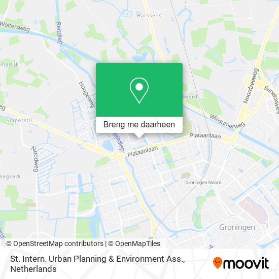 St. Intern. Urban Planning & Environment Ass. kaart