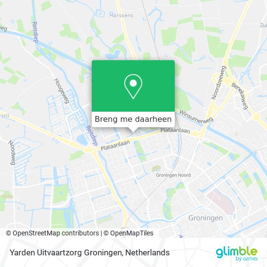 Yarden Uitvaartzorg Groningen kaart